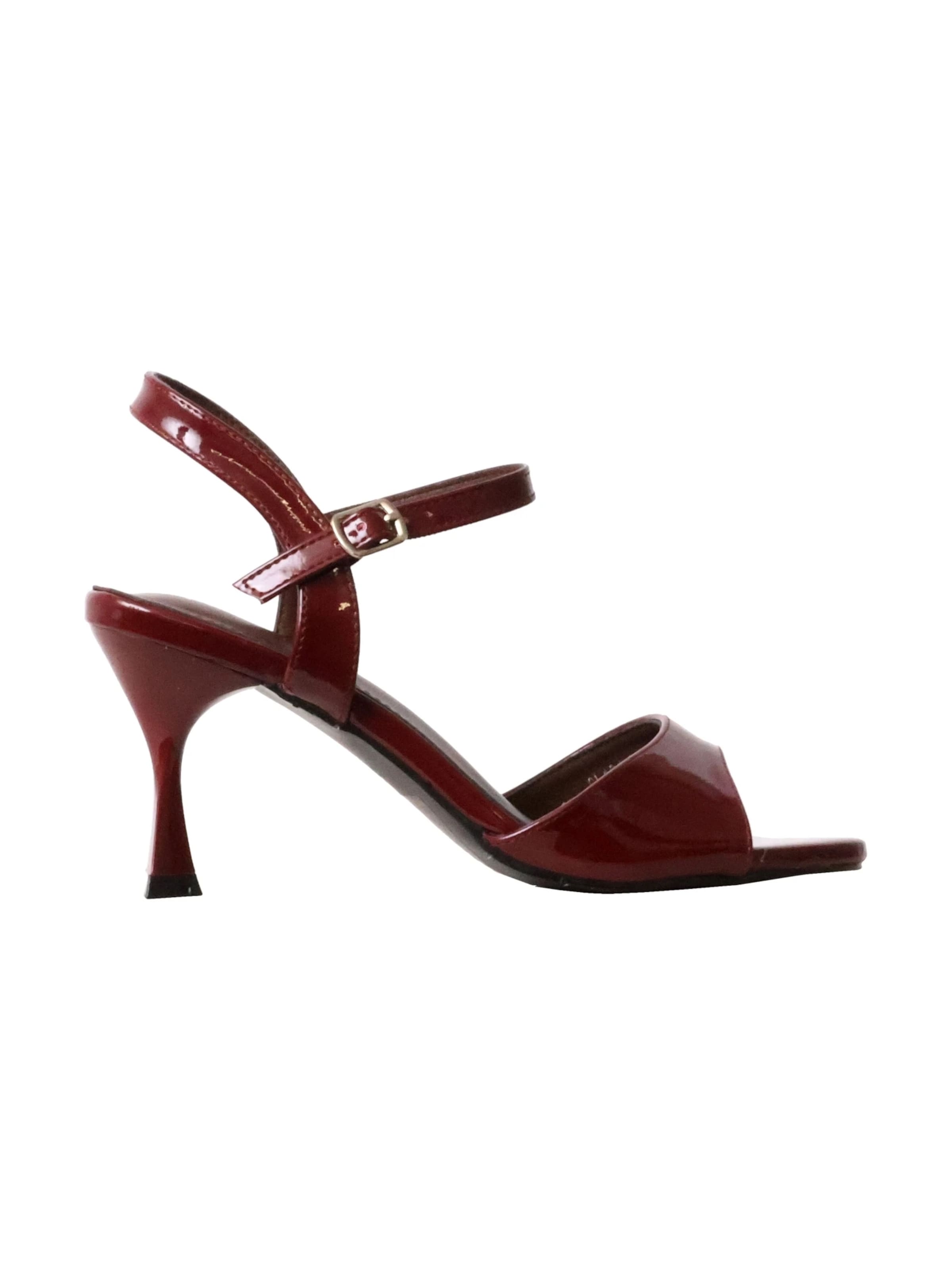 POTI PATI Sandale 'Supermodische Sandalen mit Absatz'‌‌‌‌‌‌‌ in Rot: Vorderseite