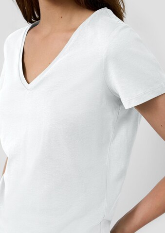 QS T-Shirt in Weiß