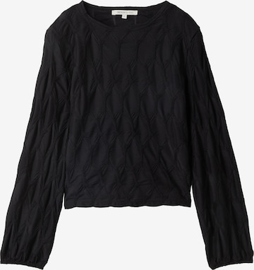 Chemisier TOM TAILOR DENIM en noir : devant