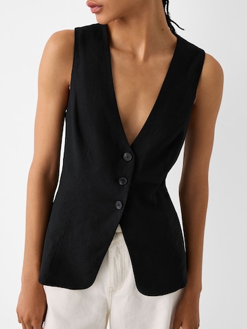 Bershka Suit vest in Black
