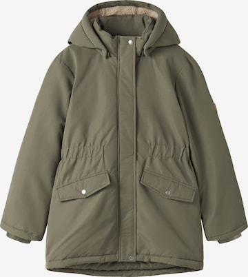 NAME IT Weatherproof jacket in Green: front
