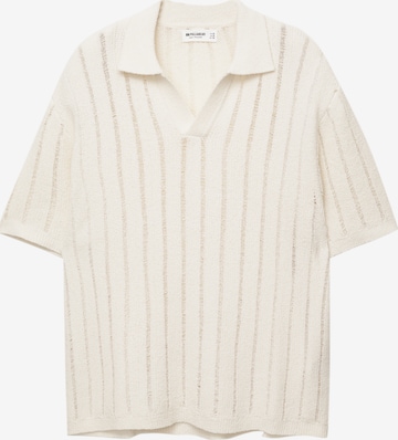 T-Shirt Pull&Bear en blanc : devant