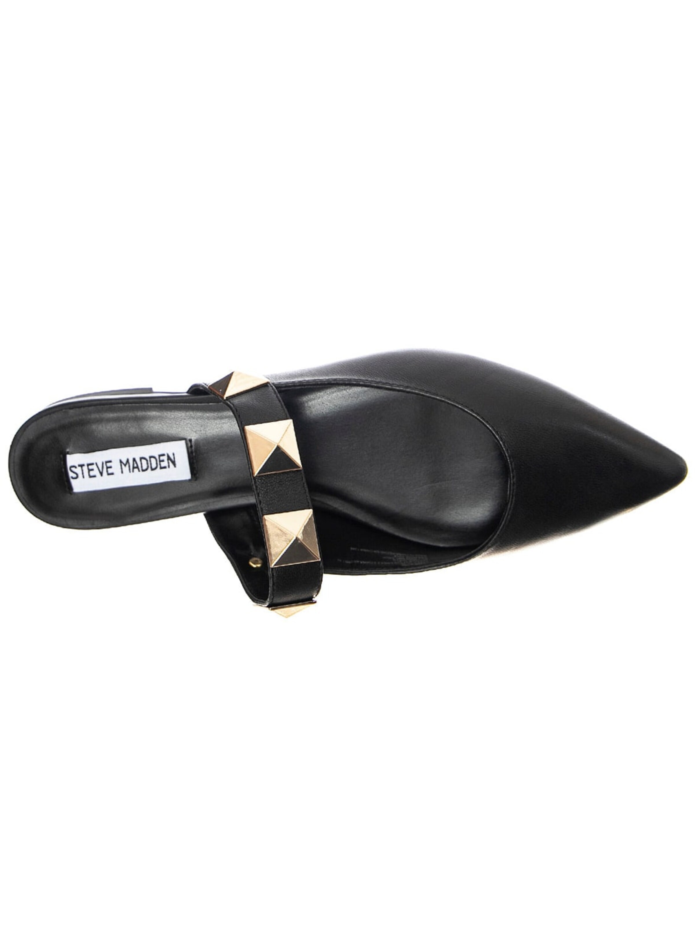 STEVE MADDEN Klapki 'FRAMEWORK BLACK LEATHER' w kolorze czarny