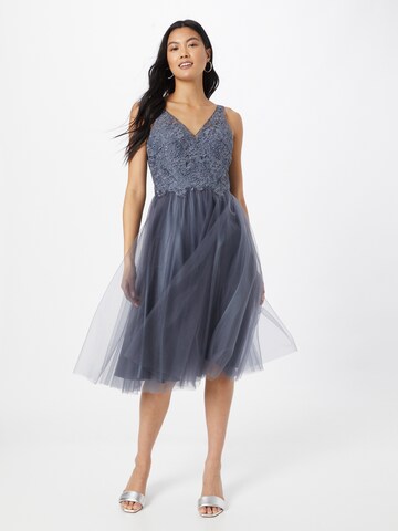 Robe de cocktail Laona en bleu