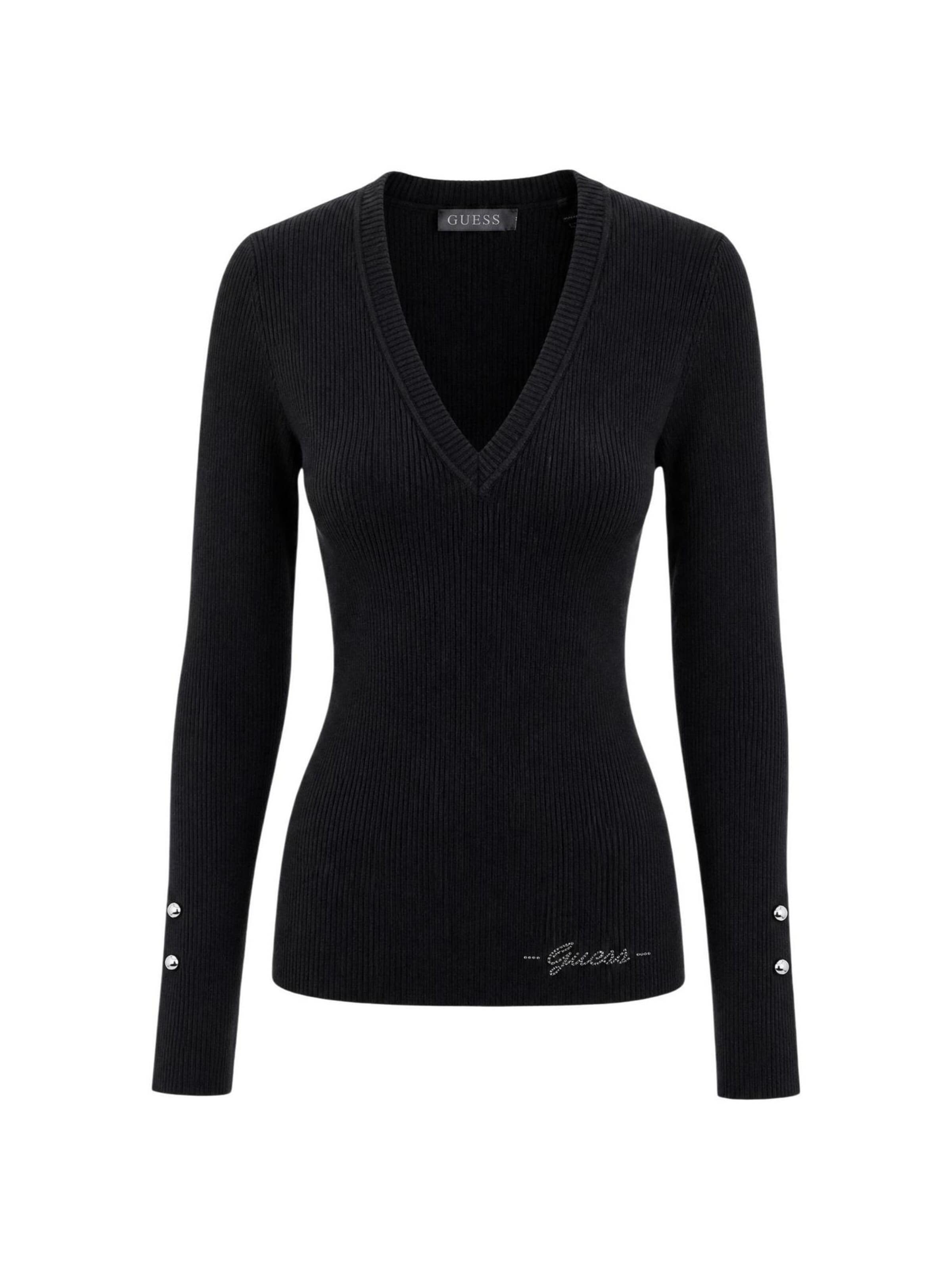 Pullover 'LS VN ELLIE SWTR W6YR10 Z0949' di GUESS in nero: frontale