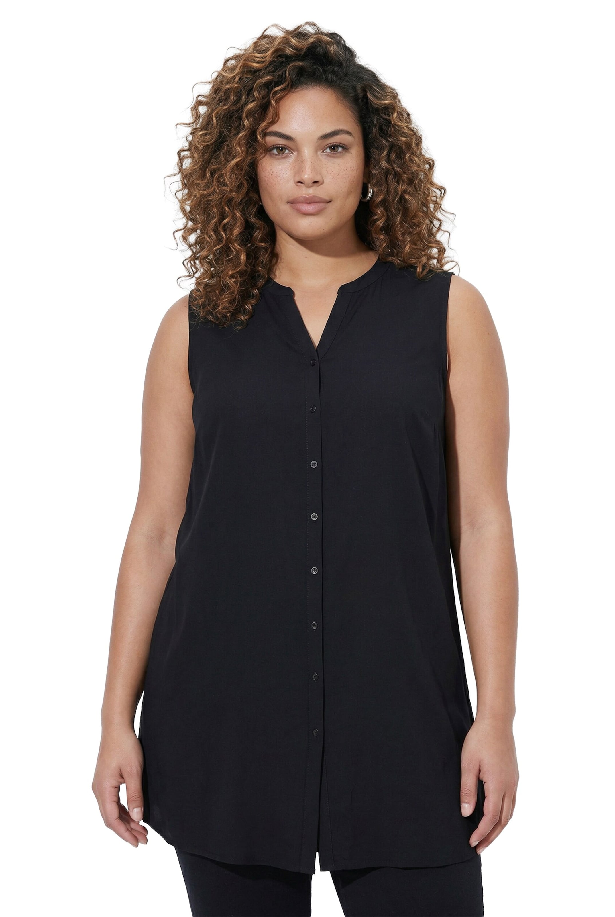 MIAMODA Tunic in Black: front