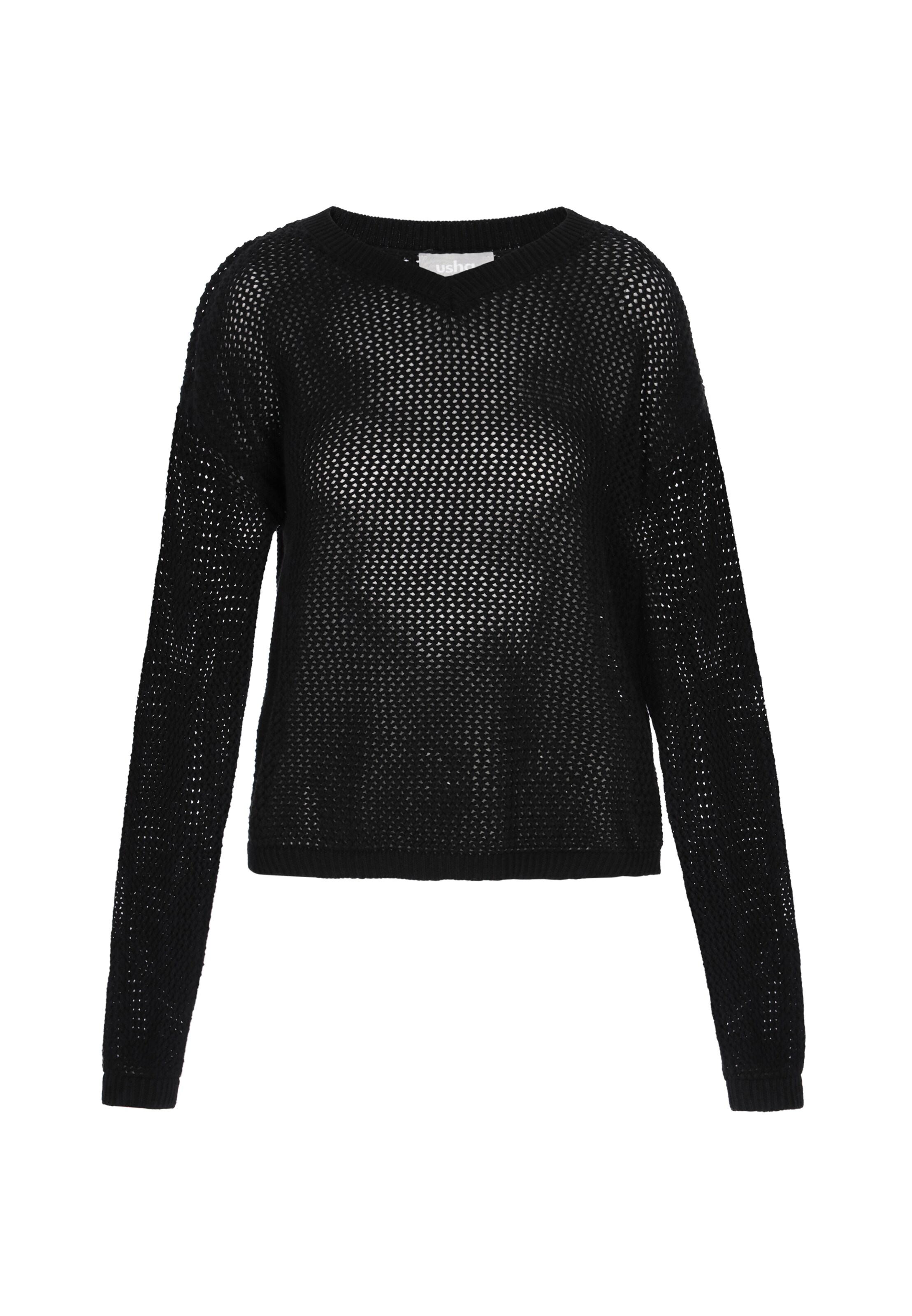 Usha Trui in Zwart: voorkant