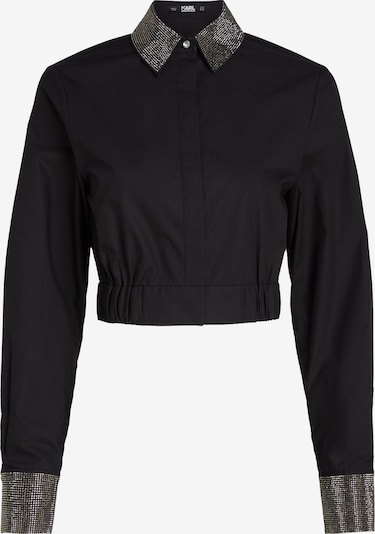 Karl Lagerfeld Bluza | črna / srebrna barva, Prikaz izdelka