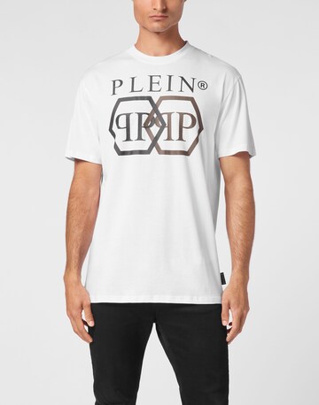 T-Shirt Philipp Plein en blanc : devant