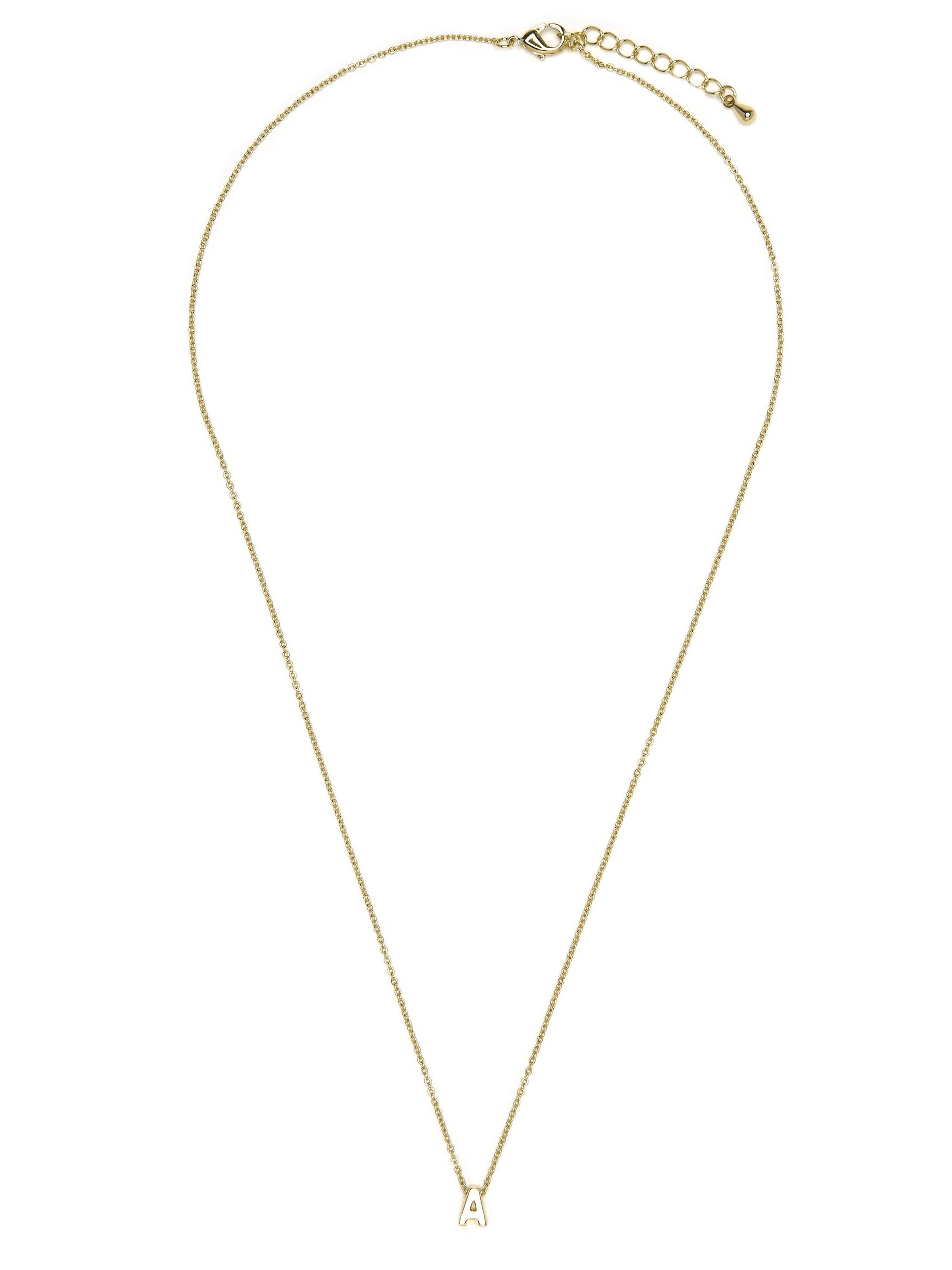 Chaîne 'Alphabet A' Luxenter en or : devant