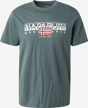 T-Shirt 'S-AYLMER' NAPAPIJRI en vert : devant