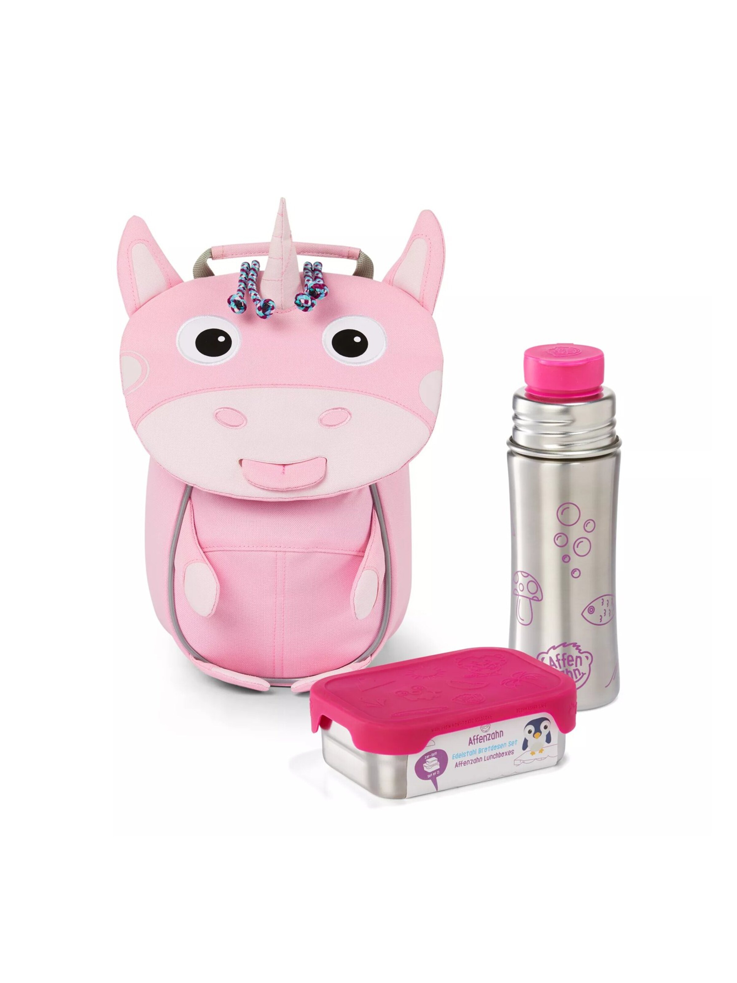 Affenzahn Backpack 'Kinderrucksack Kleiner Freund' in Pink: front