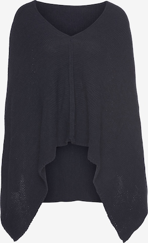 LAURA SCOTT Cape in Black: front