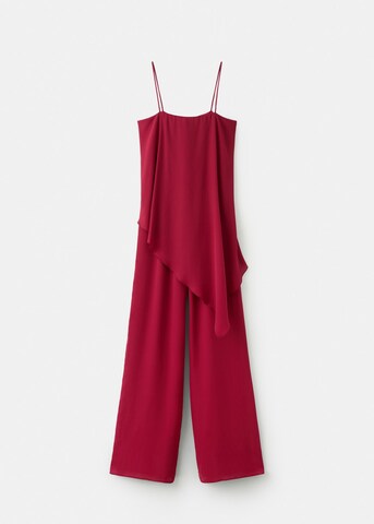 MANGO TEEN Dungarees 'Loto' in Red
