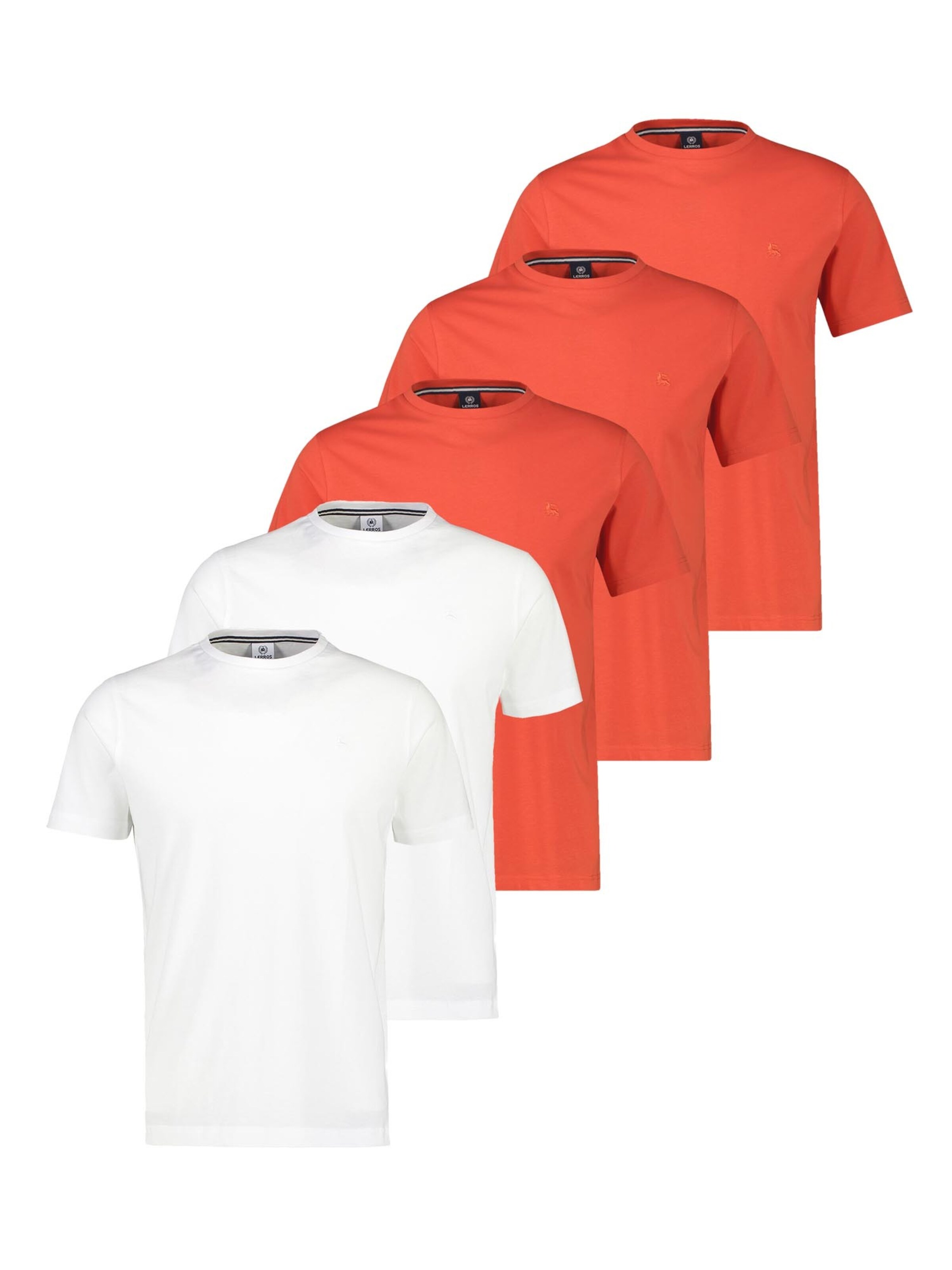 LERROS Shirt 'Basic' in Rood: voorkant