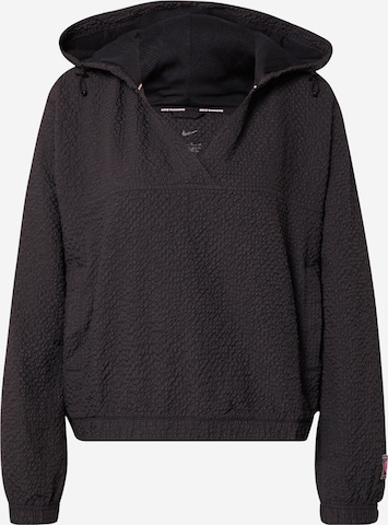 NIKE Sport sweatshirt i svart: framsida