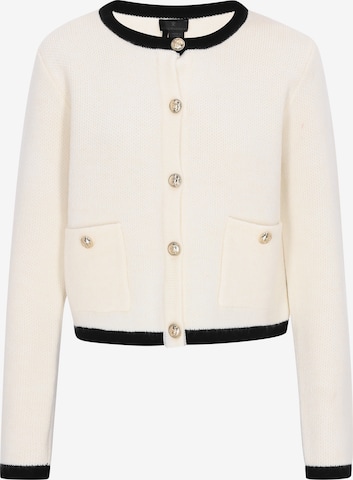 balta DreiMaster Klassik Kardiganas: priekis