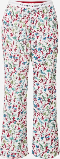 Tommy Hilfiger Underwear Панталон пижама в светлосиньо / светлозелено / червено / бяло, Преглед на продукта