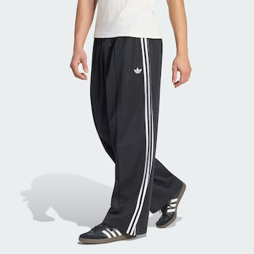 Wide leg Pantaloni di ADIDAS ORIGINALS in nero: frontale