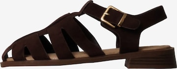 Joia Sandals in Brown: front
