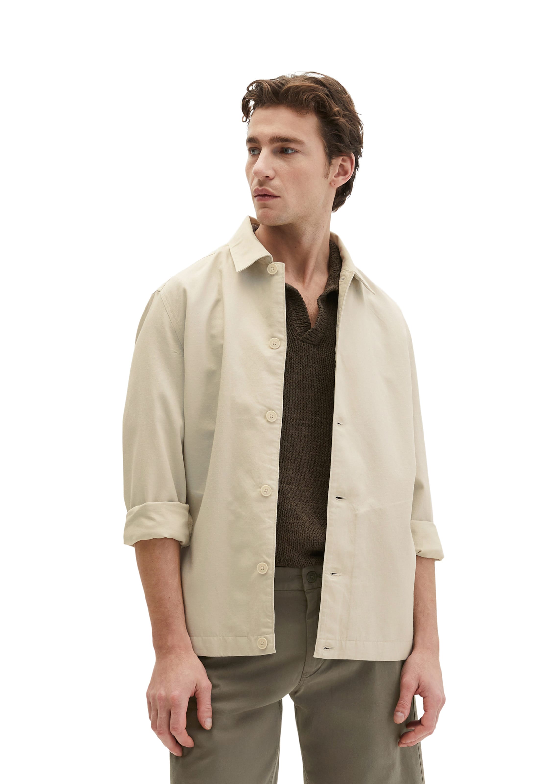 Marc O'Polo Tussenjas in Beige: voorkant