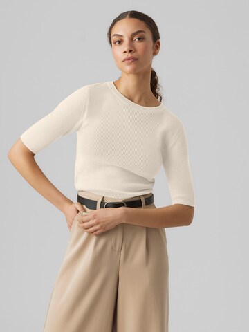 VERO MODA - Pullover 'NEW LEXSUN' em bege: frente