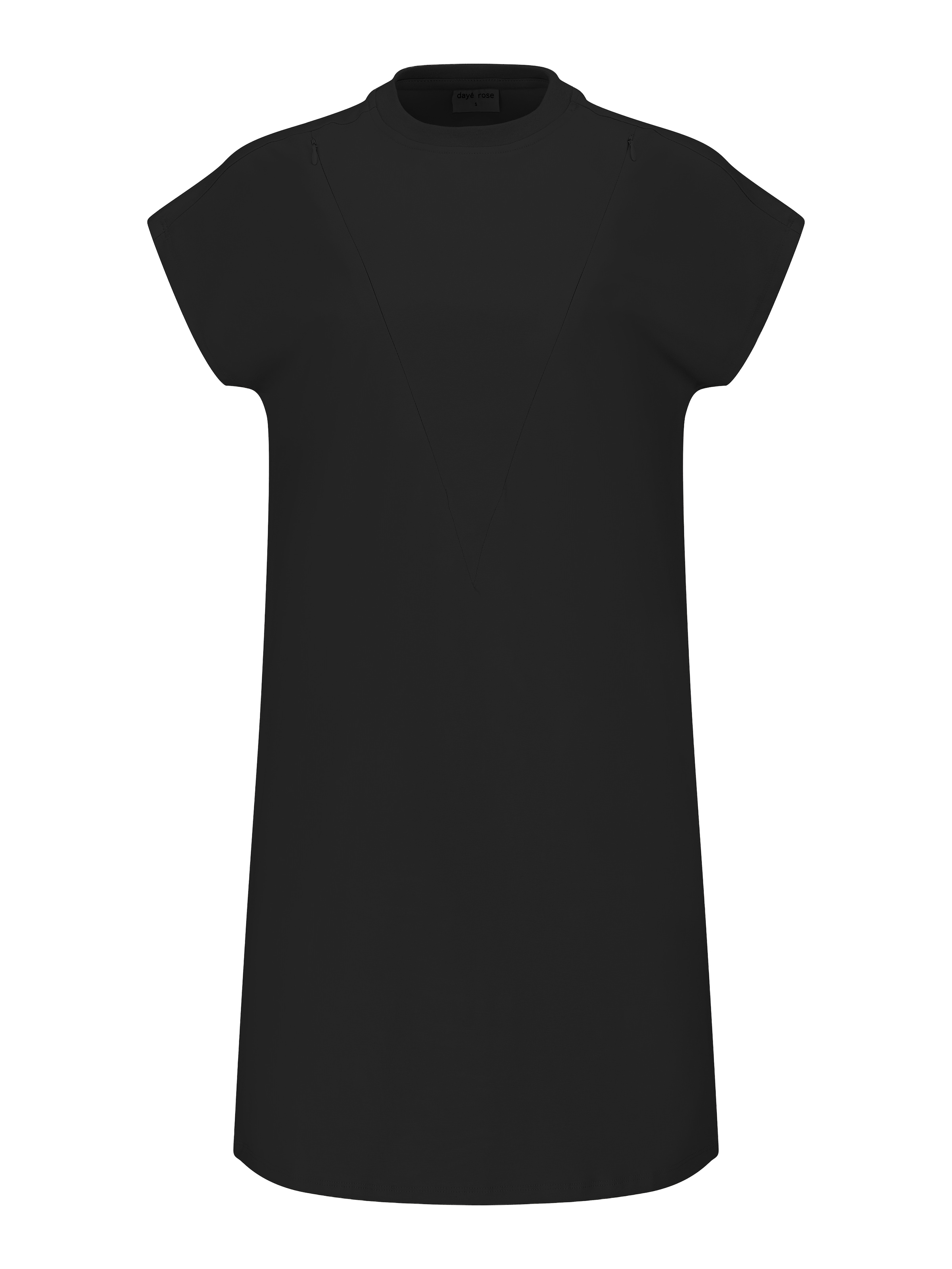 dayê rose Blusenkleid‌‌‌‌‌‌‌‌‌ in Schwarz: Vorderseite