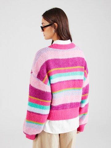 Harper & Yve Gebreid vest 'NOOR-CA' in Roze