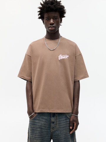 T-Shirt 'STWD' Pull&Bear en marron