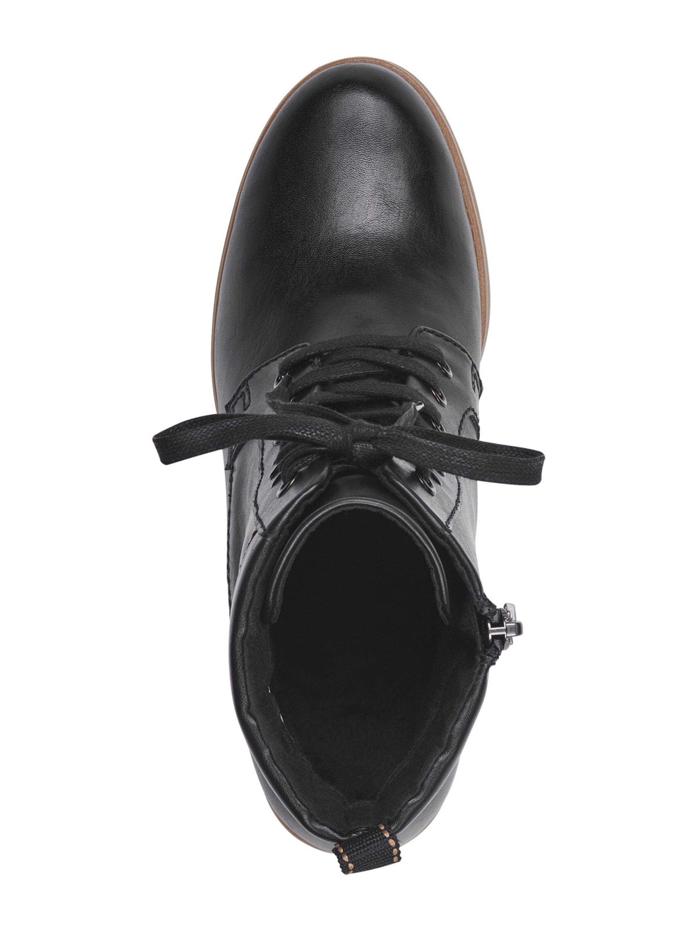 MARCO TOZZI Ботинки на шнуровке в Черный