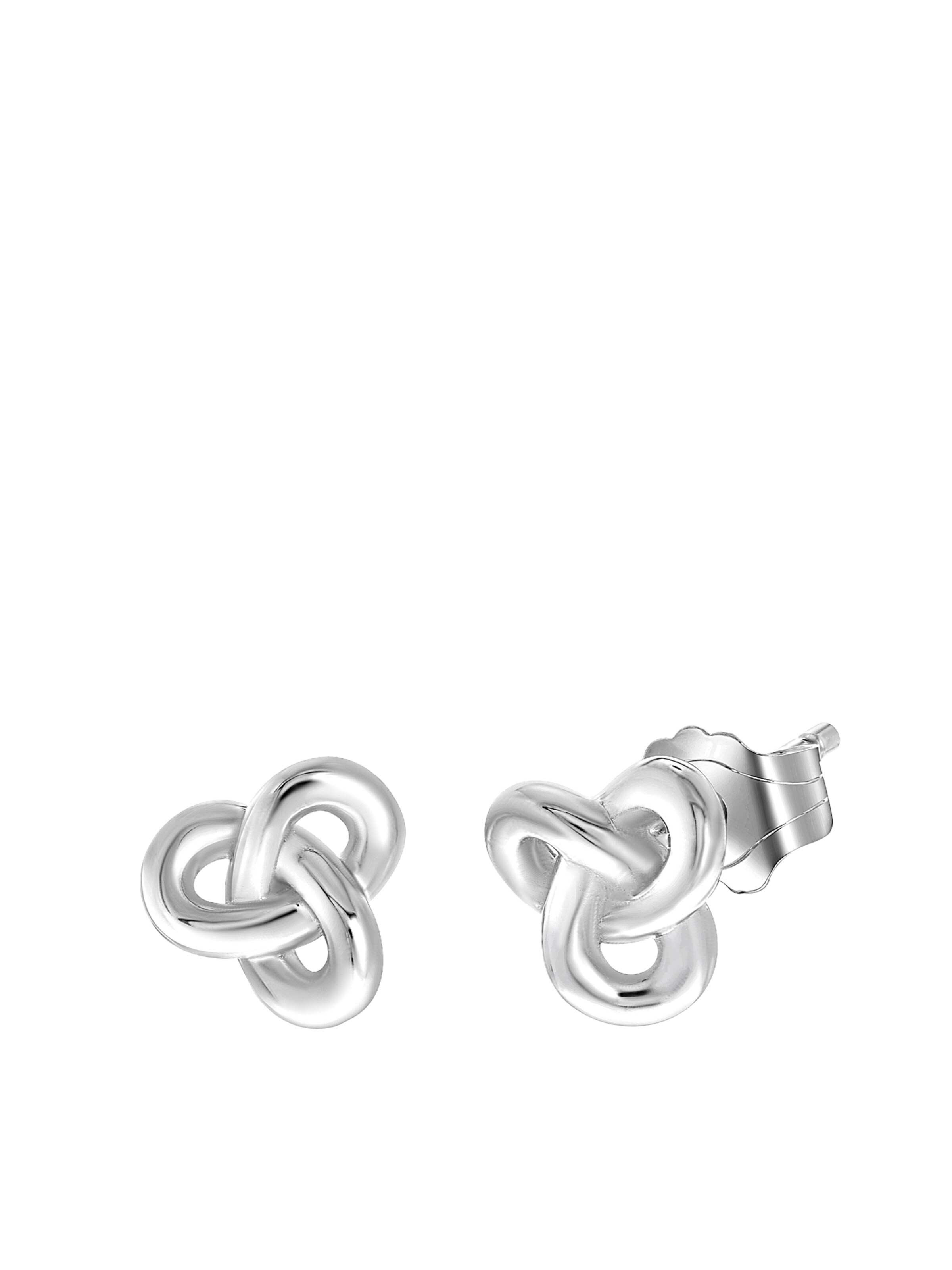 Lucardi Earrings in Silver: front