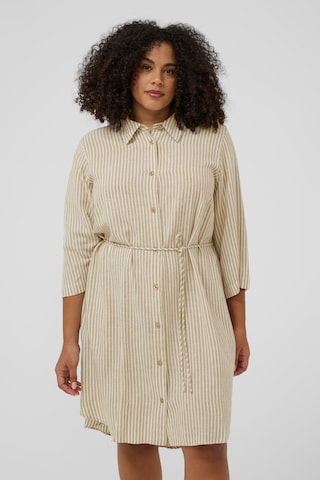 KAFFE CURVE Kleid 'KCMille' in Beige: Vorderseite