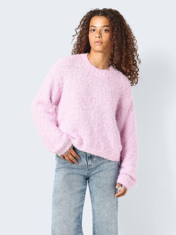 Noisy may Sweater 'SASSY' in Pink: front