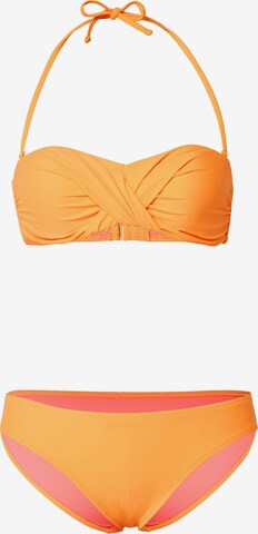 CHIEMSEE Bandeau Bikini in Orange: front
