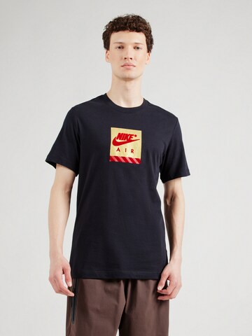 Nike Sportswear Shirt in Zwart: voorkant