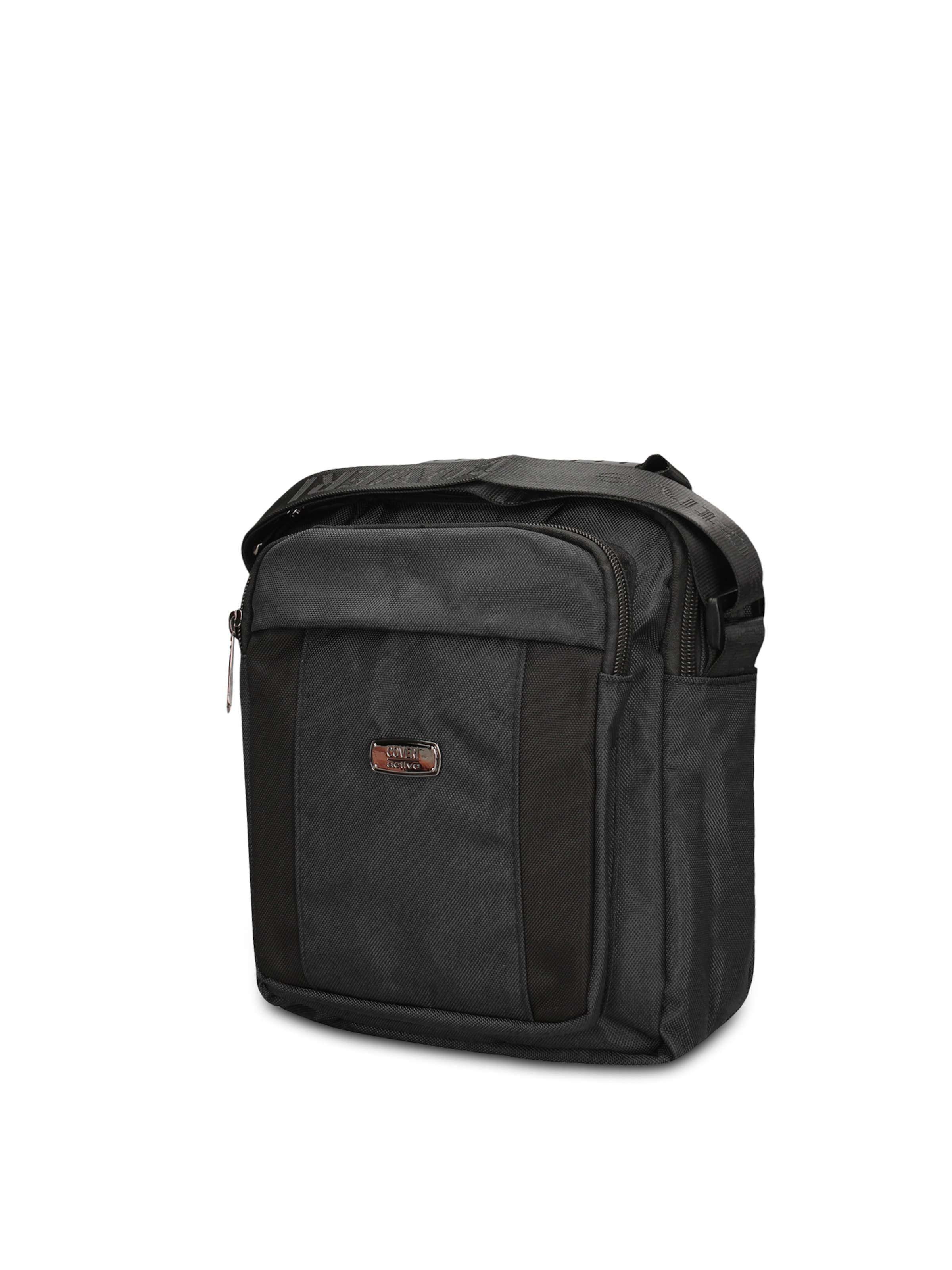 Borsa a tracolla 'Borsa a Tracolla Uomo Vegan Leather con Zip' di Coveri Collection in nero