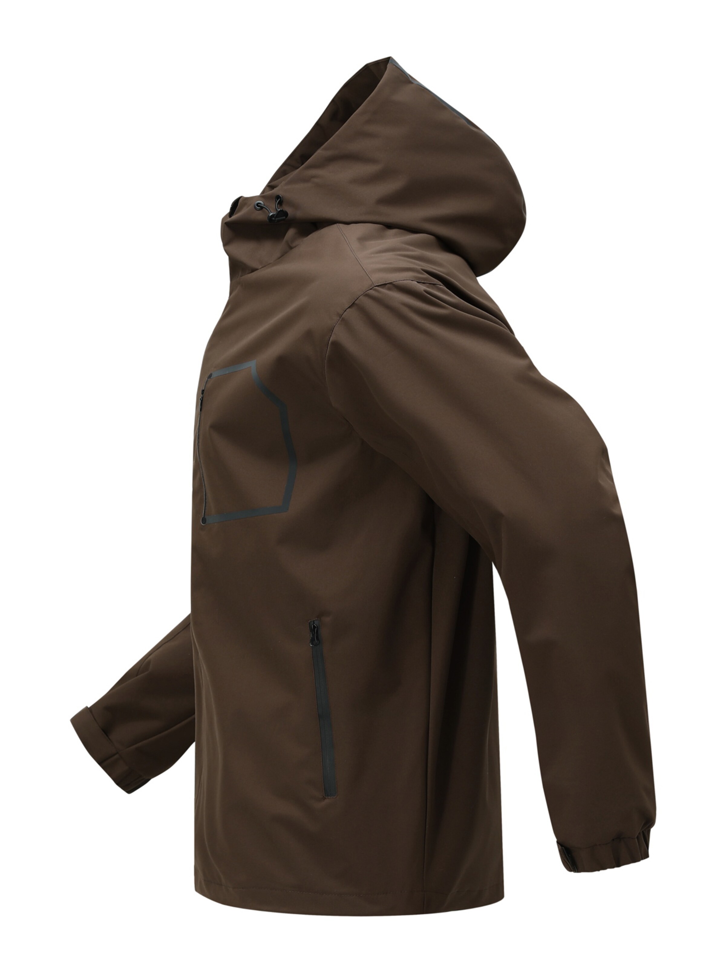 YOUTHUP Athletic Jacket 'Reflex' in Brown