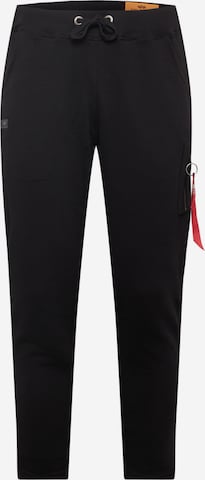 ALPHA INDUSTRIES Trousers 'X-Fit' in Black: front