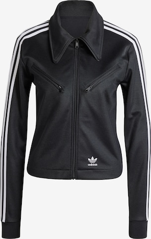 Jachetă de trening de la ADIDAS ORIGINALS pe negru: față