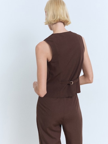 MANGO Gilet 'NINA-H' in Bruin