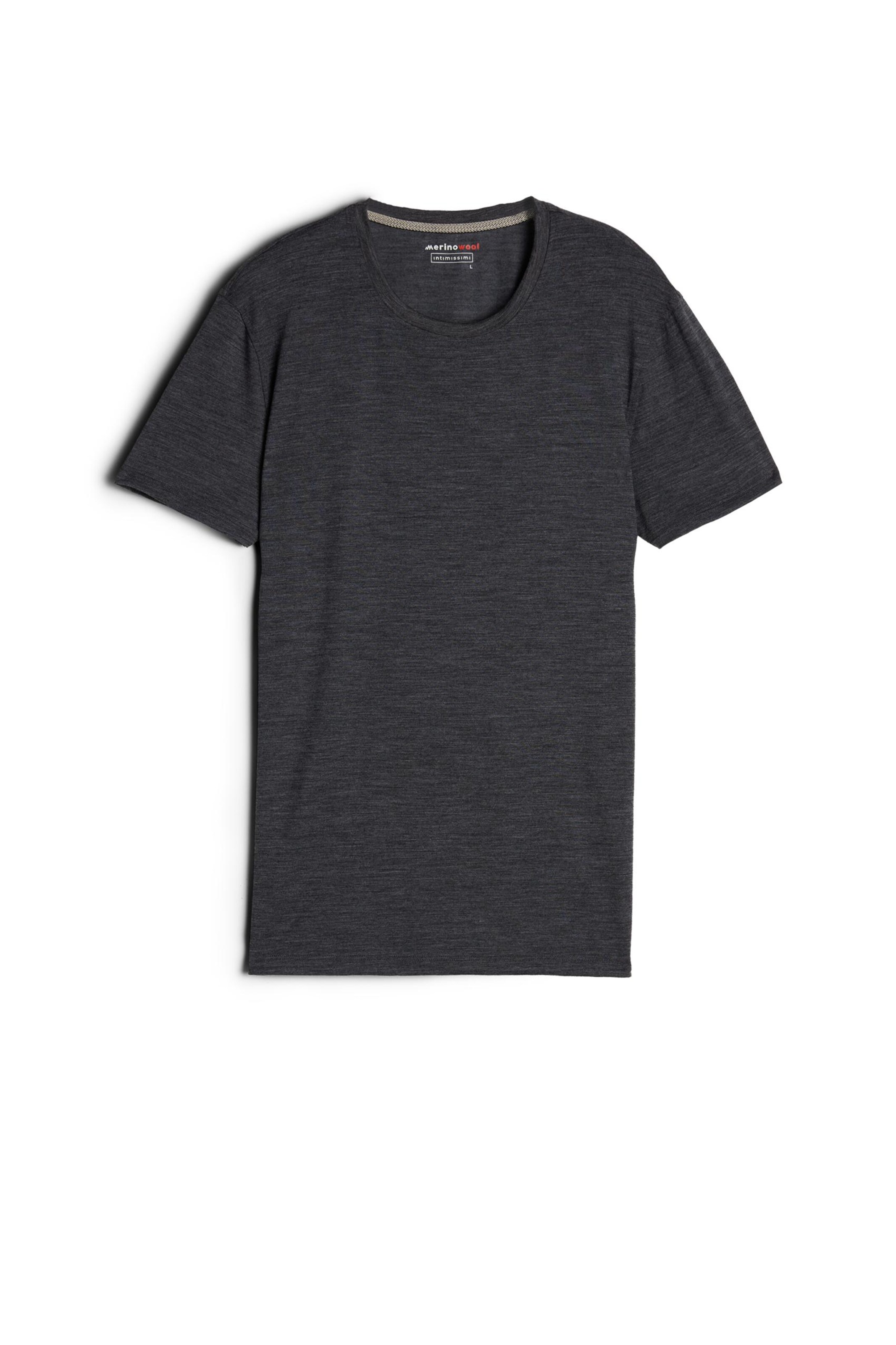 IUMAN Intimissimi Uomo T-Shirt in Grau: Vorderseite