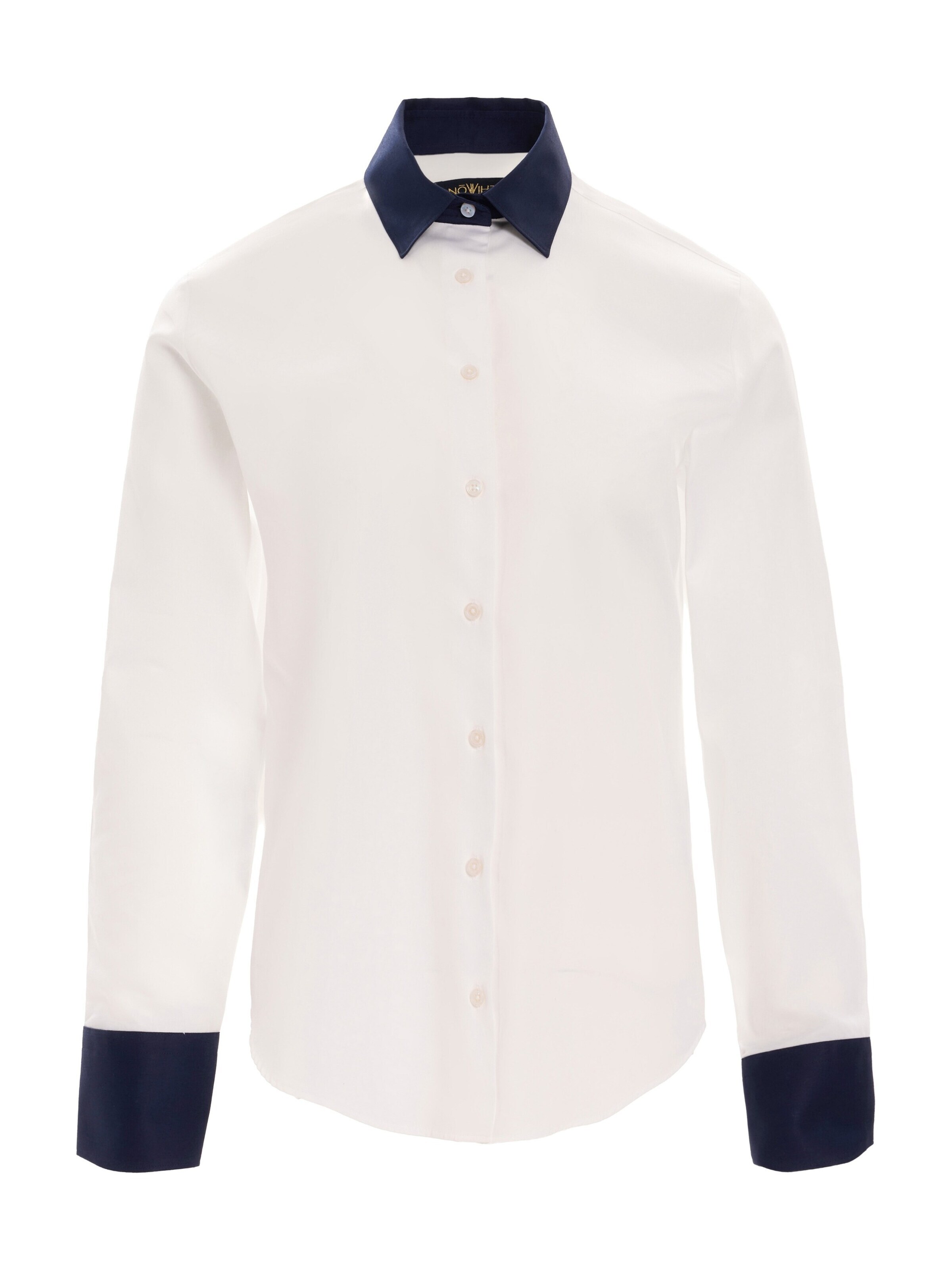 Camicia da donna 'Yolande' di NOWIHT in bianco: frontale