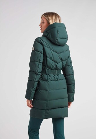 JACK1T Outdoorjas ' Diamond Gürtel Daunenmantel Matt ' in Groen