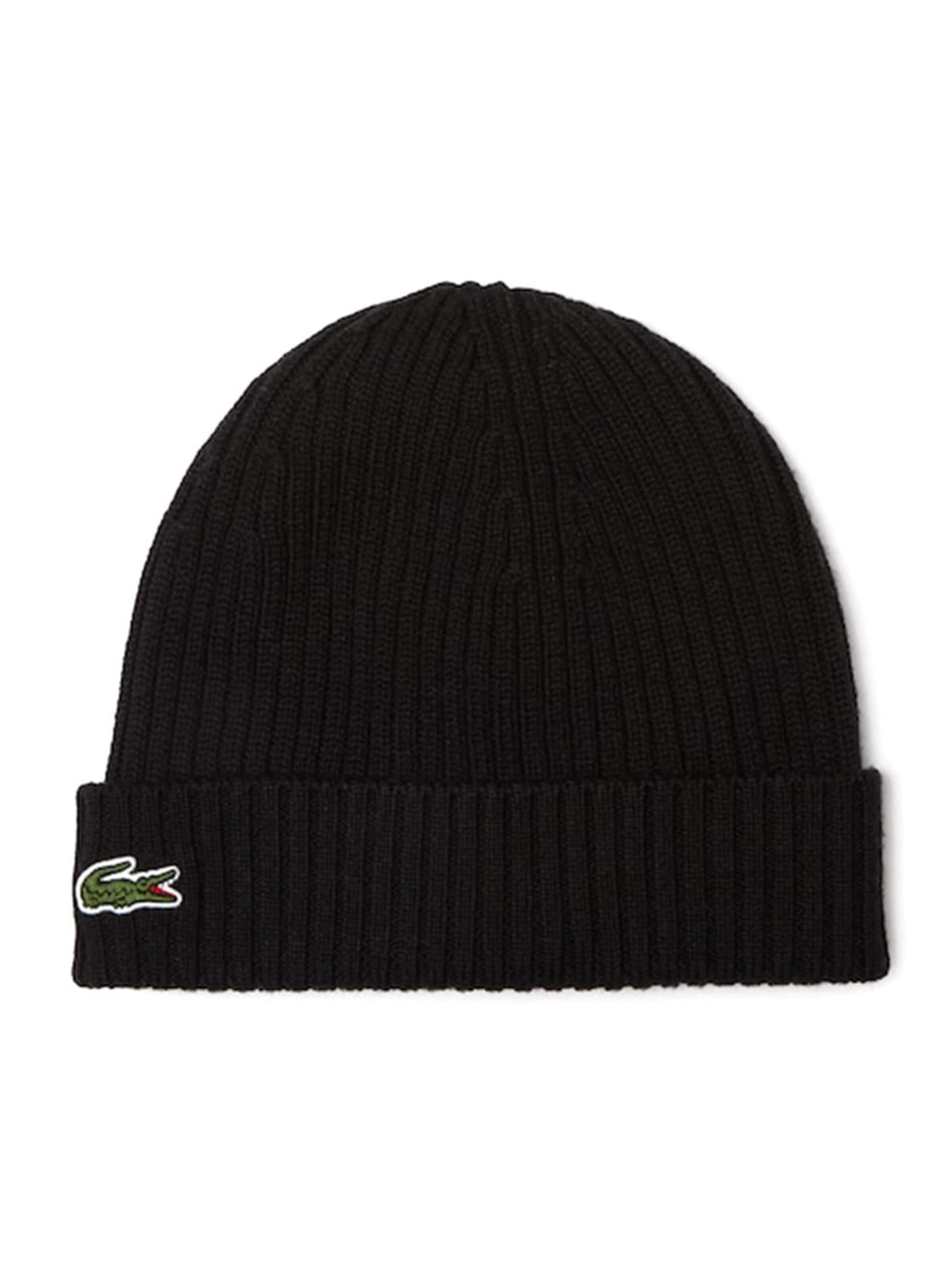 LACOSTE Beanie 'Berretto-031 Black Hat' in 54-64 in Black, Item view