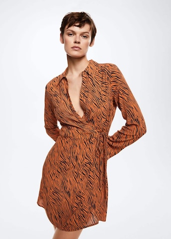 MANGO Letní šaty 'Storm' – oranžová: přední strana