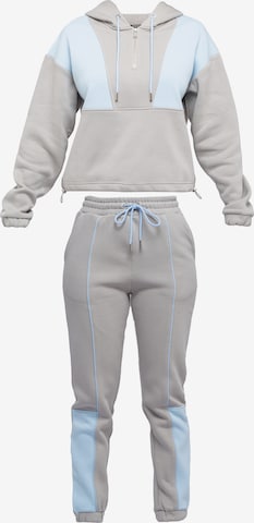 Tom Barron Tracksuit in Grey: front