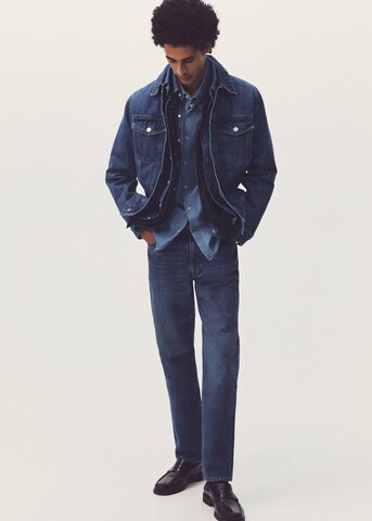 MANGO MAN Between-Season Jacket 'Ryan' in Blue