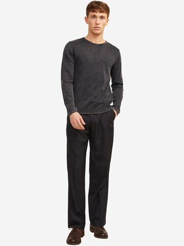 JACK & JONES Regular fit Sweater 'Leo' in Black: front