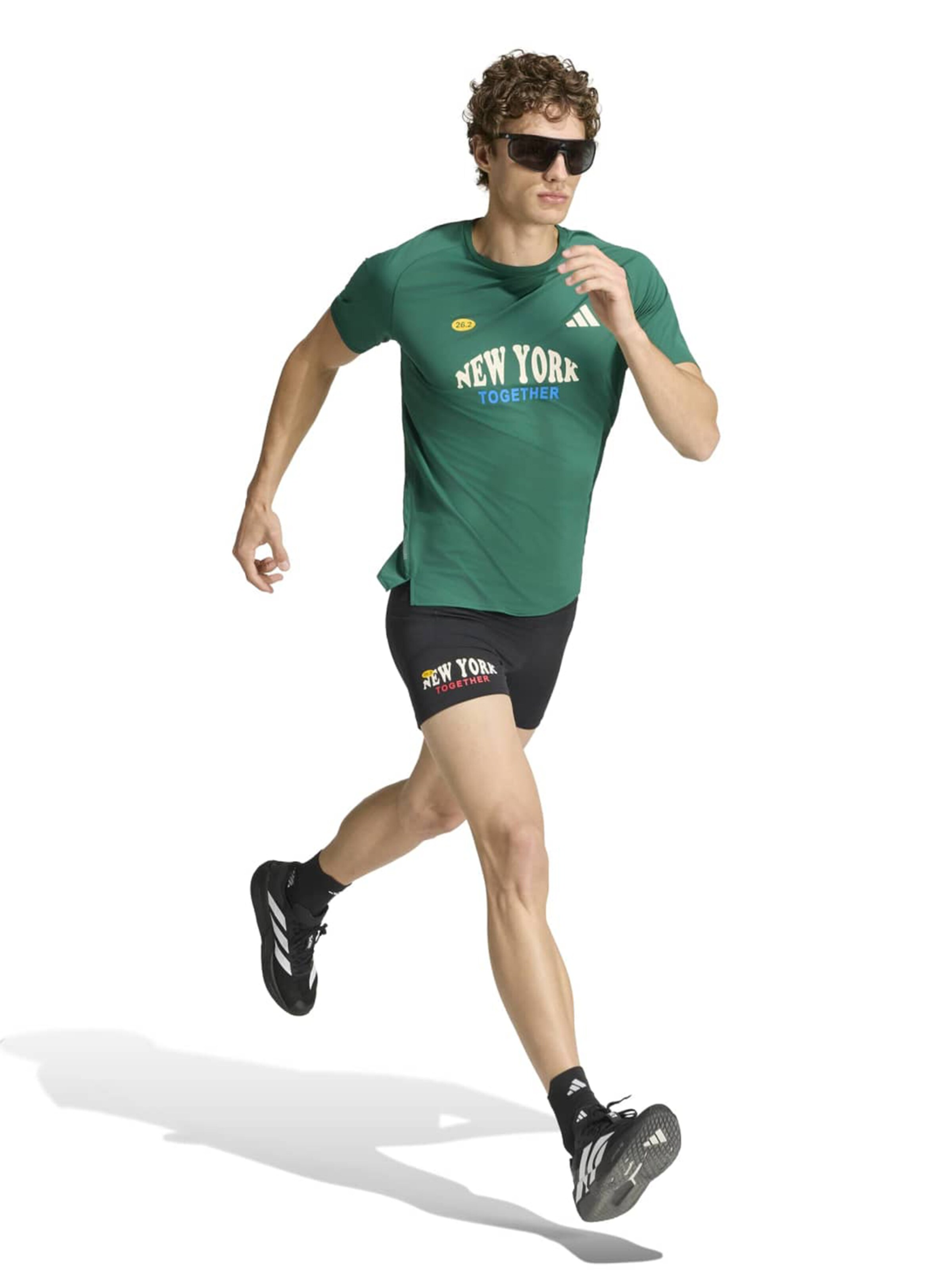 ADIDAS PERFORMANCE Skinny Športne hlače 'ADIZERO' | črna barva