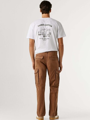 Pepe Jeans Regular Cargobroek in Bruin